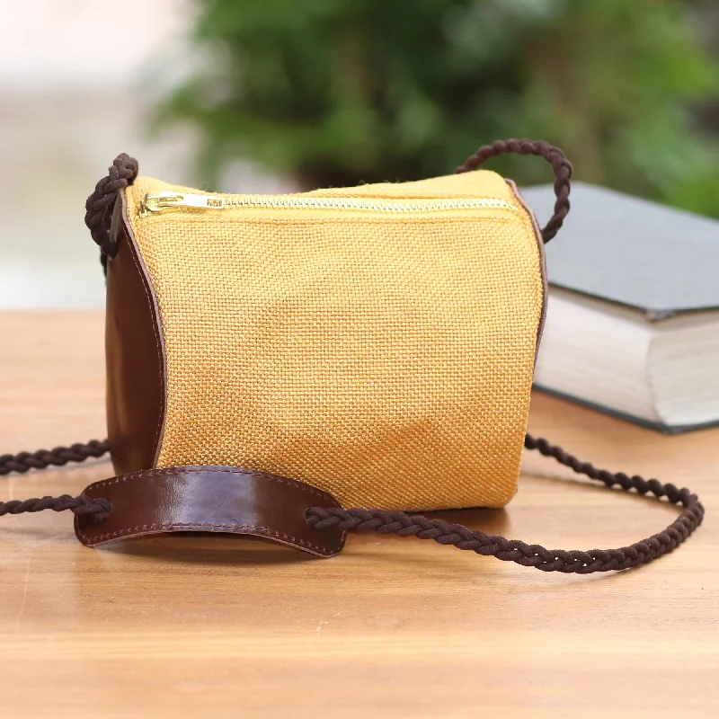 - Deodorizing cat litter tofu litterJava Barrel Small Javanese Cotton and Leather Sling Bag