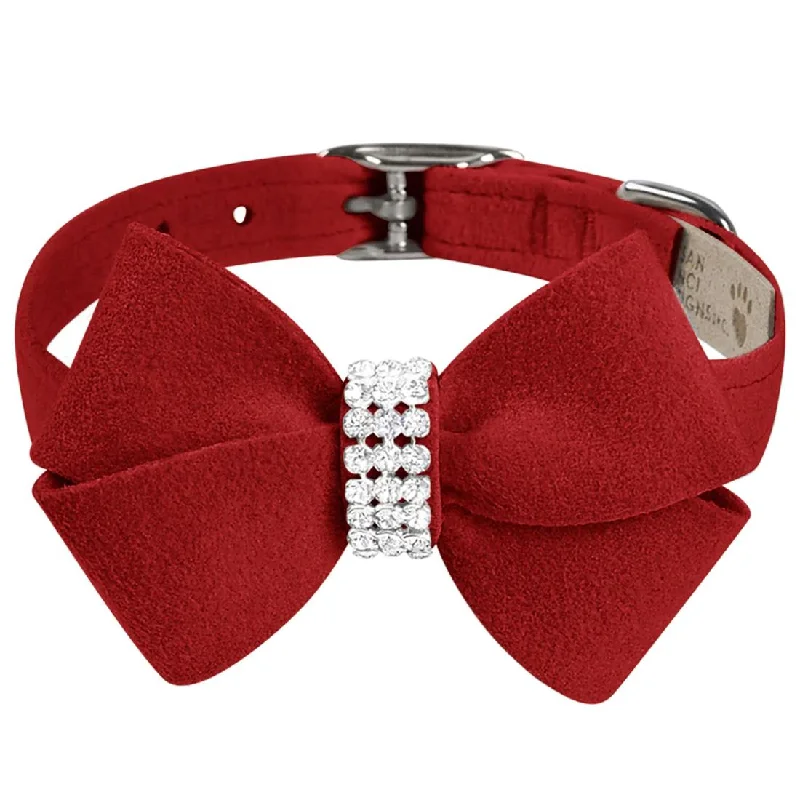  . **Cat comb to remove hair balls**Nouveau Bow Dog Collar Red