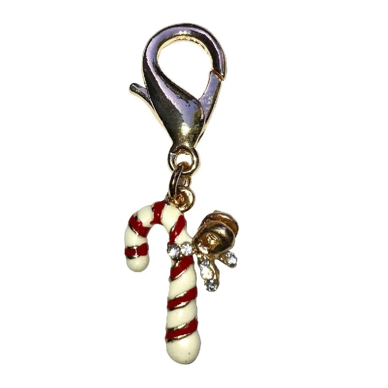 Pet walking leash setCandy Cane Dog Collar Charm
