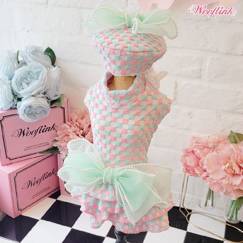 Classification by function or use:Wooflink Marshmallow Dress in Baby Blue & Mint
