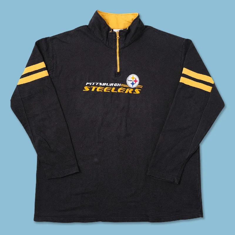 - Air box TSA certified check-inVintage Pittsburgh Steelers Q-Zip Sweater XLarge