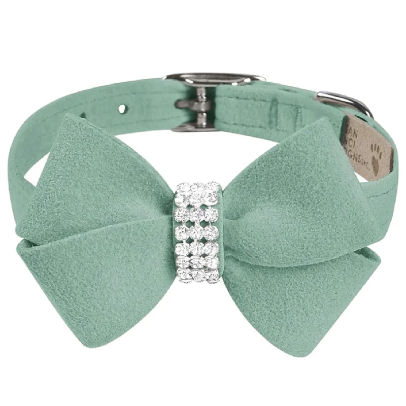  . **Dog paw cream is winter**Nouveau Bow Dog Collar Mint