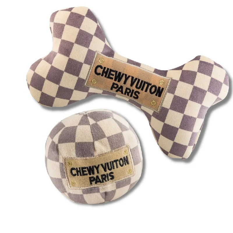 - Indoor pet toy recommendationsKeep Calm And Chewy Vuiton Checker Dog Toy Bundle