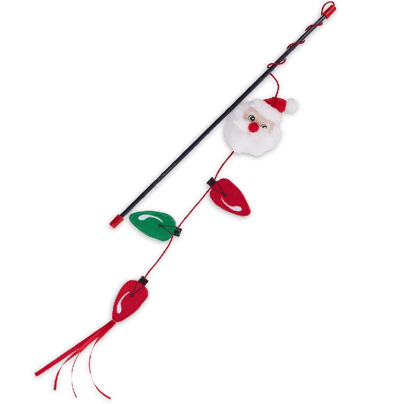 - Car dog seat beltChristmas Cat Toy - Santa Wand Teaser