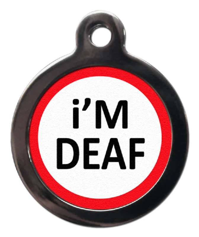 - Parrot climbing and standing wooden frameI'm Deaf Dog Tag