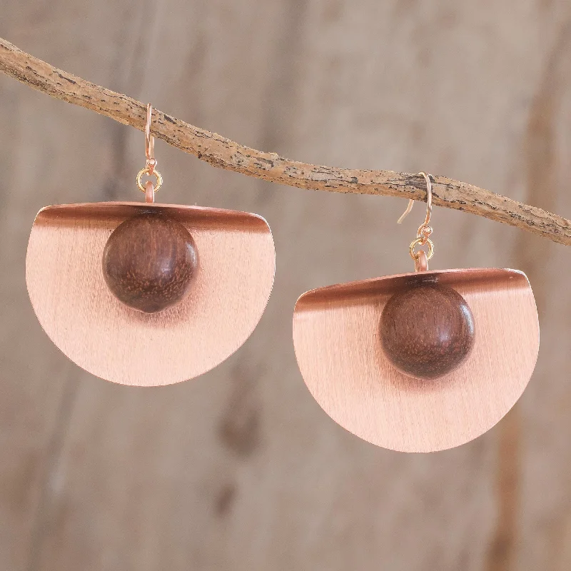 - Pet diabetes prescription foodWinking Moon in Copper Copper and Wood Bead Dangle Earrings with 18K Gold Hooks