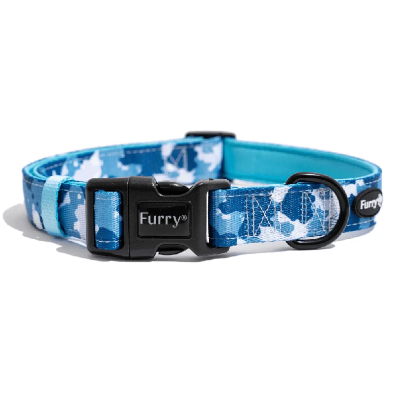 - Remote interactive pet feederFurry & Co Cool Camo Comfort Collar for Dogs