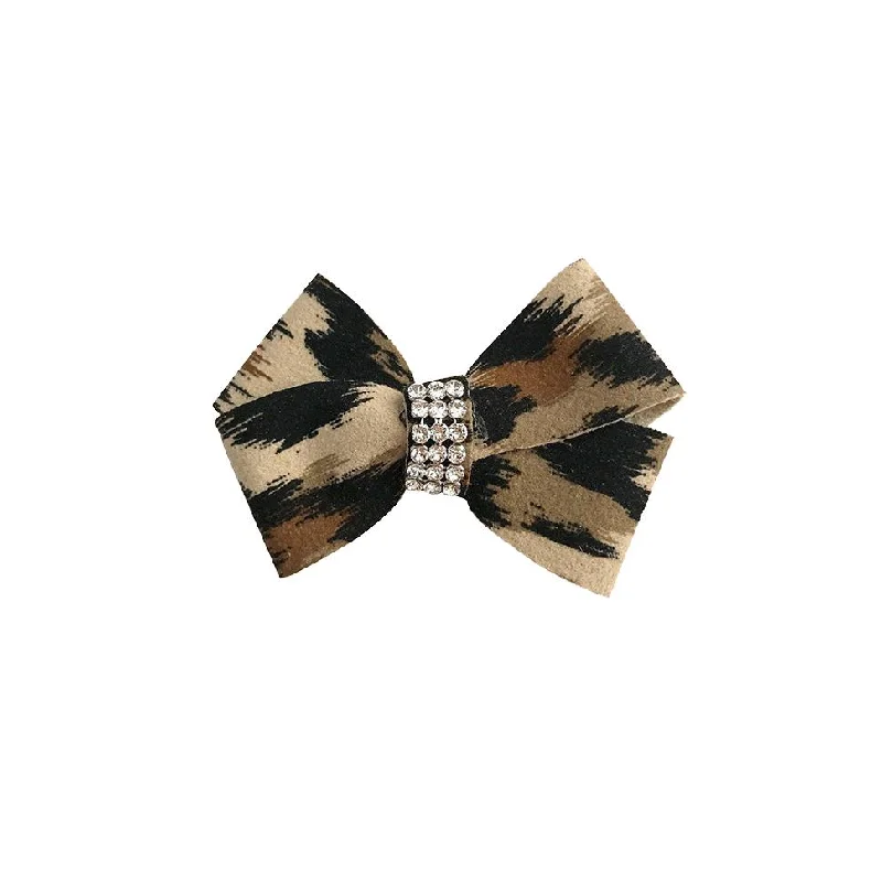 Pet winter warm clothesFirst Place Bow Dog Collar Slider Leopard
