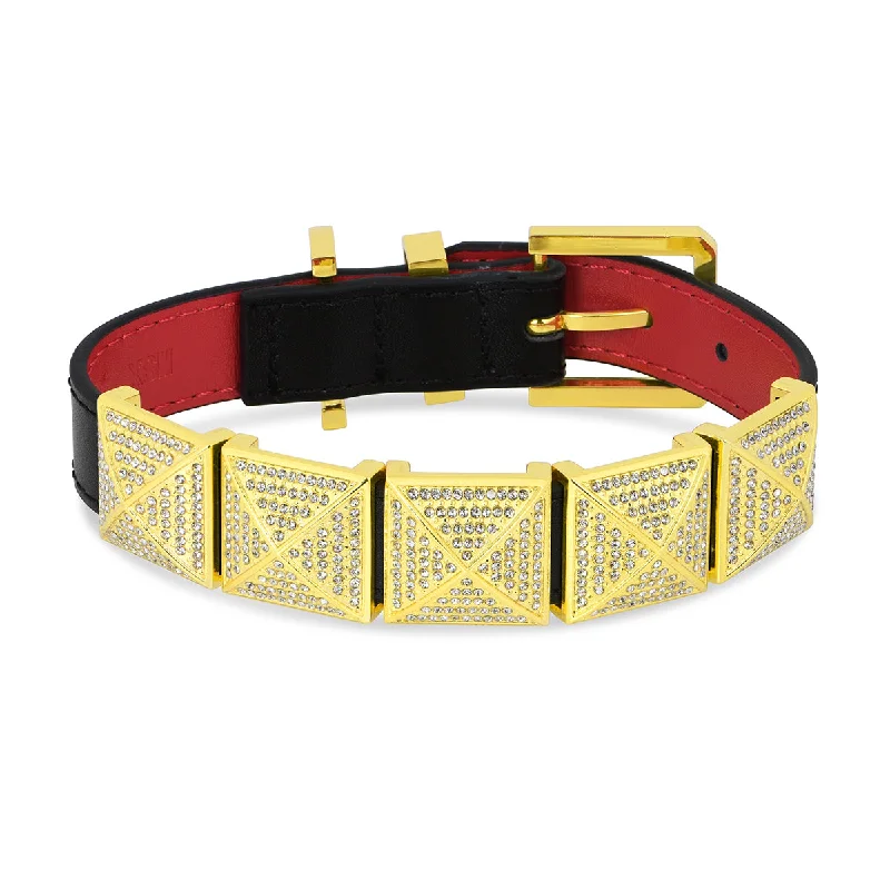 ### Dog accessoriesThe Gold Crystalline Confession Dog Collar