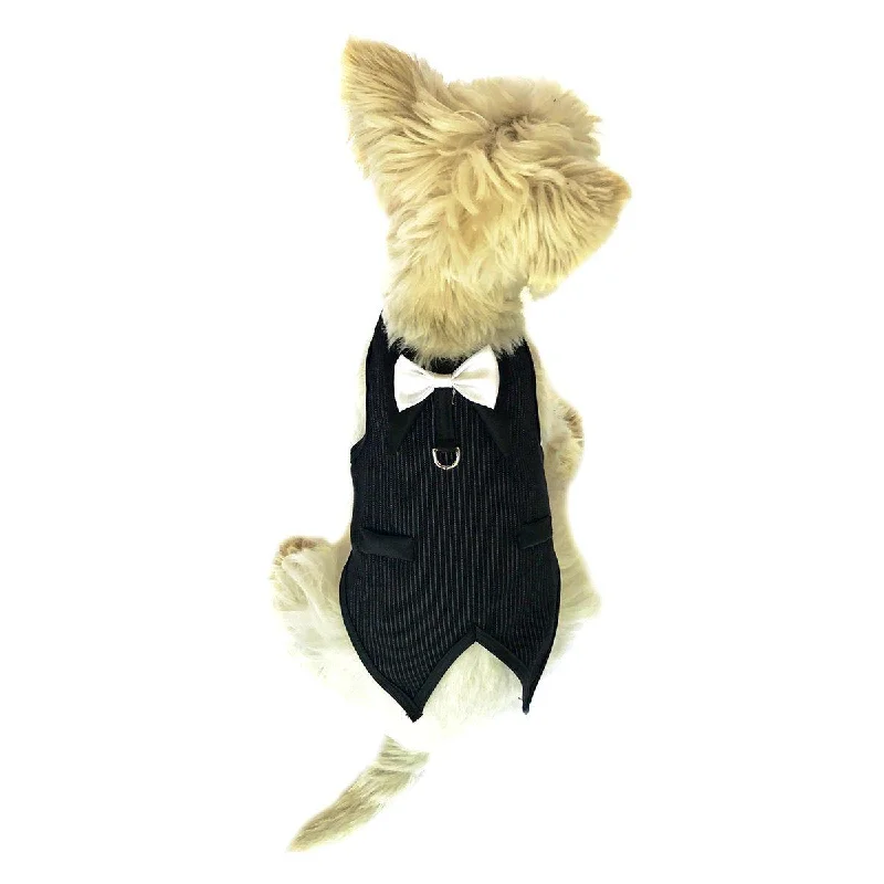 Large dog clothesThe Dogfather Pinstriped Dog Tuxedo