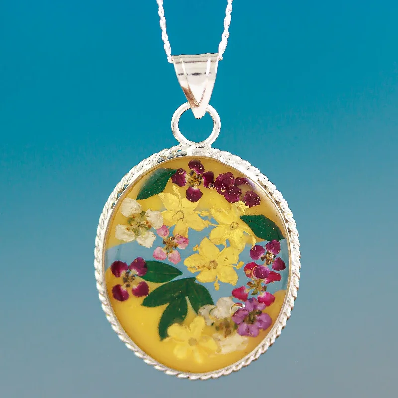 - Cat hair ball removal and hair removal creamYellow Forever Sterling Silver Necklace with Yellow Dried Flower Pendant - Cat hair ball removal and hair removal creamYellow Forever Sterling Silver Necklace with Yellow Dried Flower Pendant