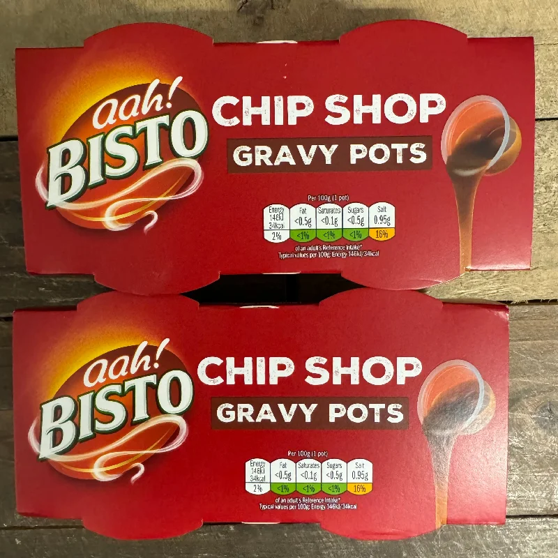 - Car dog seat belt4x Bisto Microwave Chip Shop Gravy Pots (2 Packs of 2x100g)