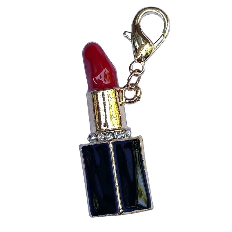 Pet Christmas clothesRed Lipstick Dog Collar Charm