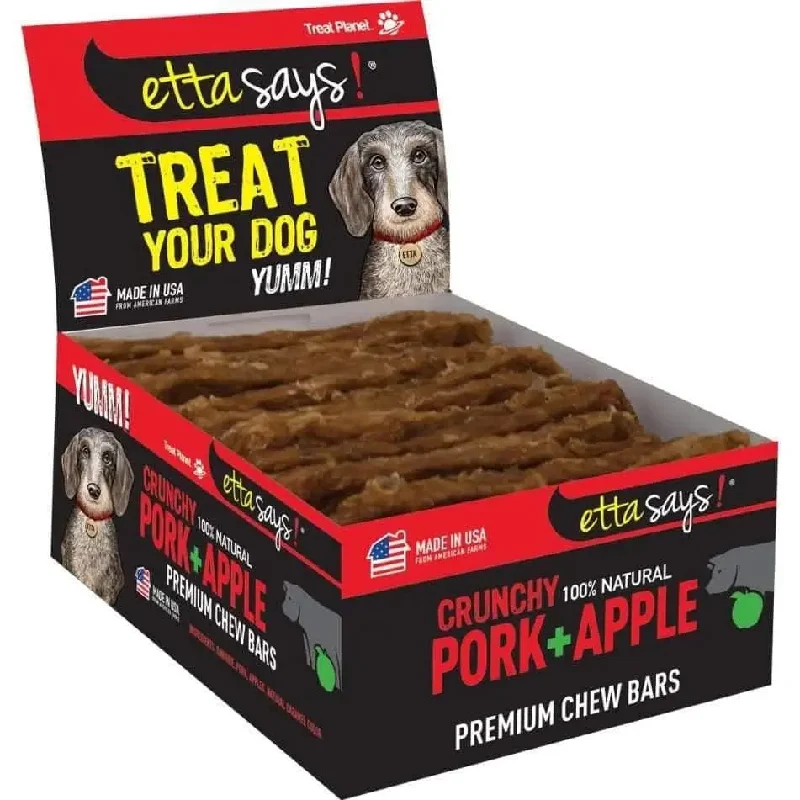 - Air box TSA certified check-inEtta Says! Premium Crunchy Bars Pork & Apple Dog Treats - Air box TSA certified check-inEtta Says! Premium Crunchy Bars Pork & Apple Dog Treats