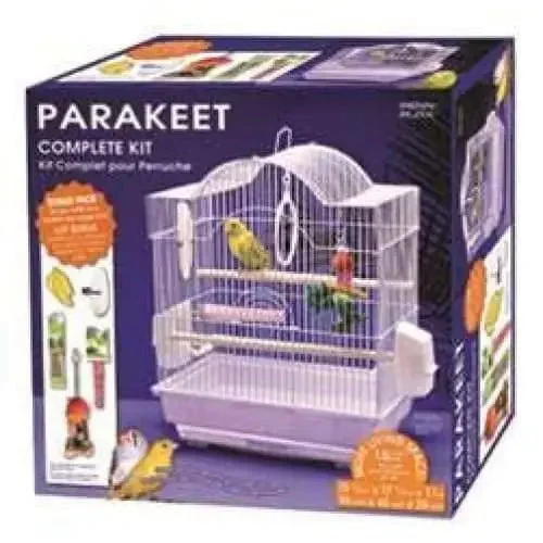 - Pet fence foldable indoorPenn-Plax Arch Style Complete Birds Kit Small Bird Cage