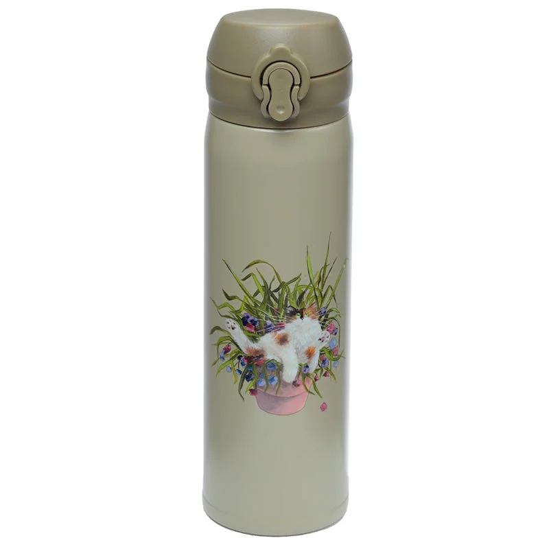 - Postoperative pet anti-licking Elizabethan collarReusable Push Top Stainless Steel Hot and Cold Thermal Insulated Drinks Bottle - Kim Haskins Floral Cat Green - Postoperative pet anti-licking Elizabethan collarReusable Push Top Stainless Steel Hot and Cold Thermal Insulated Drinks Bottle - Kim Haskins Floral Cat Green