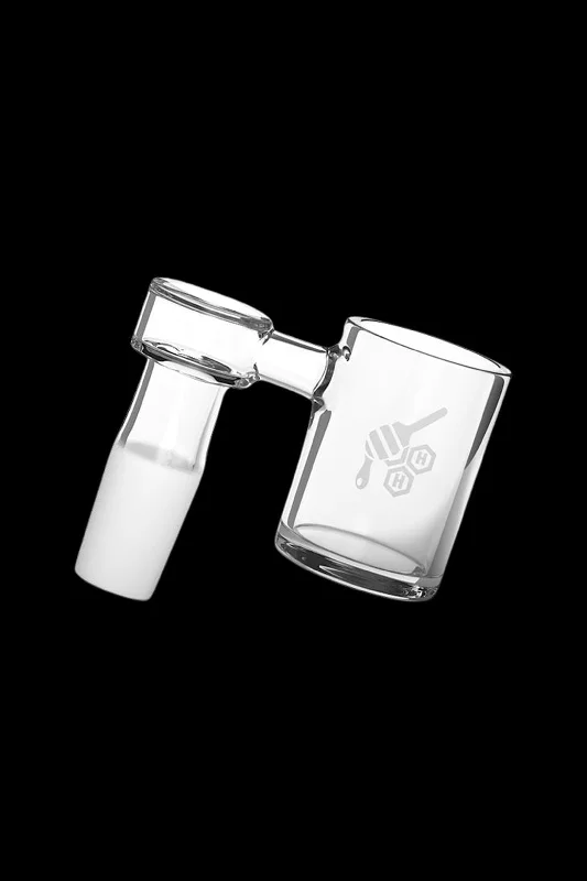 ---Honeybee Herb Original Sidecar Quartz Banger - Yellow Line