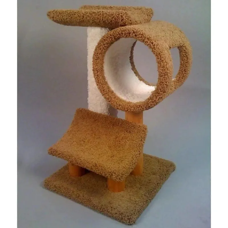- Climbing pet constant temperature heating padNorth American Pet Playground with Tunnel and Two Ledges Cat Tree Assorted 32 in