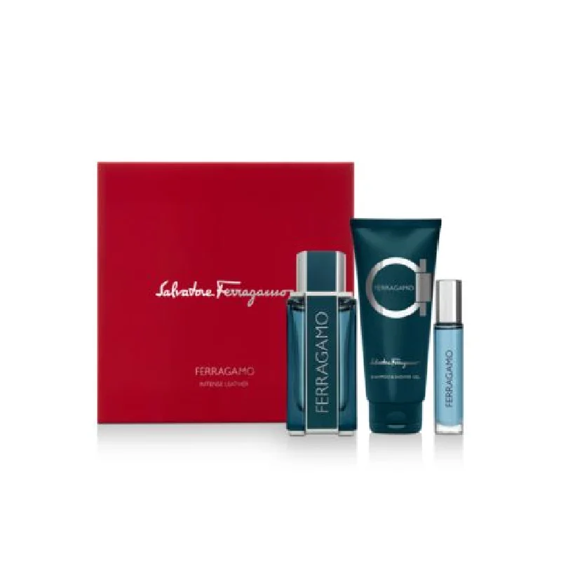 - Foldable and portable cat bagSALVATORE FERRAGAMO INTENSE LEATHER M 3PC GIFT SET