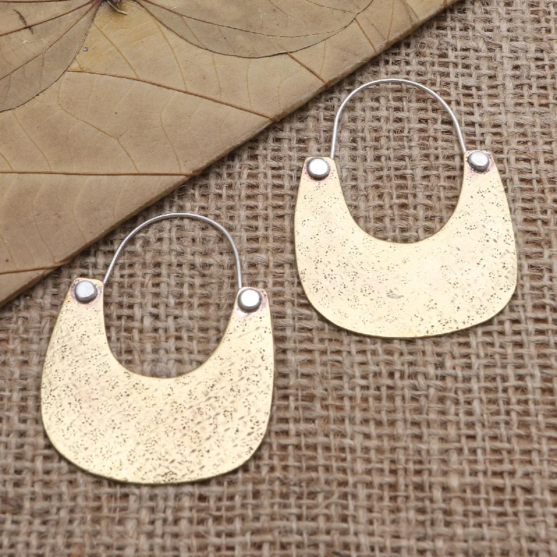 - Pet toys under yuanVintage Tote in Brass Handmade Brass and Sterling Silver Dangle Earrings - Pet toys under yuanVintage Tote in Brass Handmade Brass and Sterling Silver Dangle Earrings