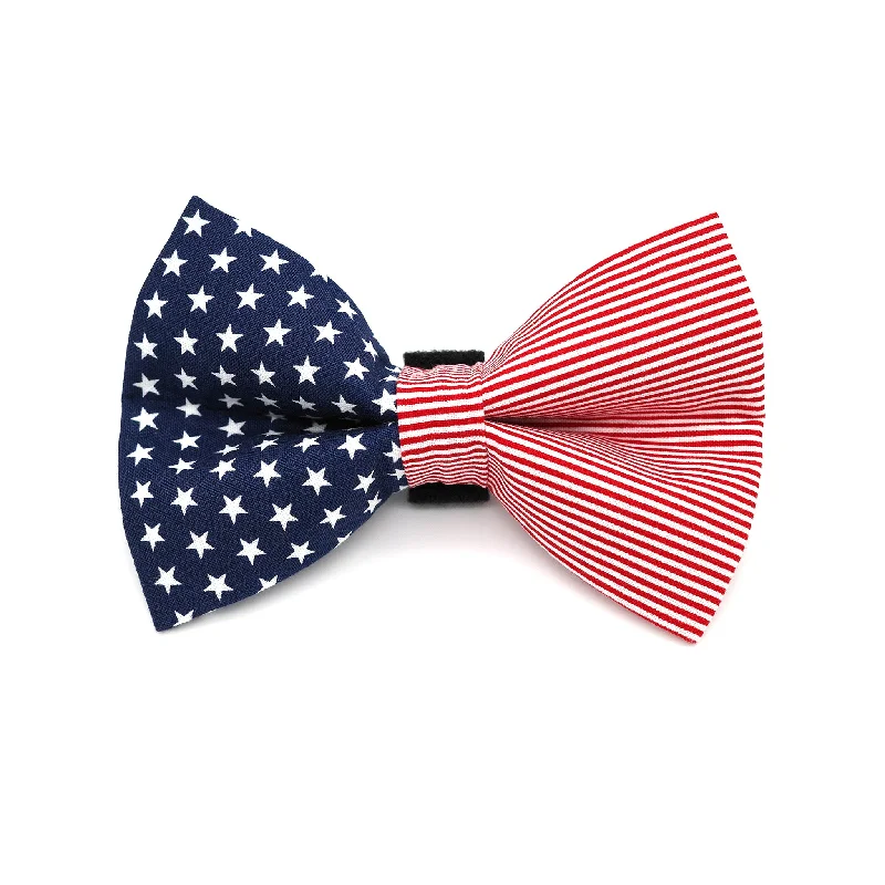 - Custom pet birthday cakeStars and Stripes Dog Bow Tie