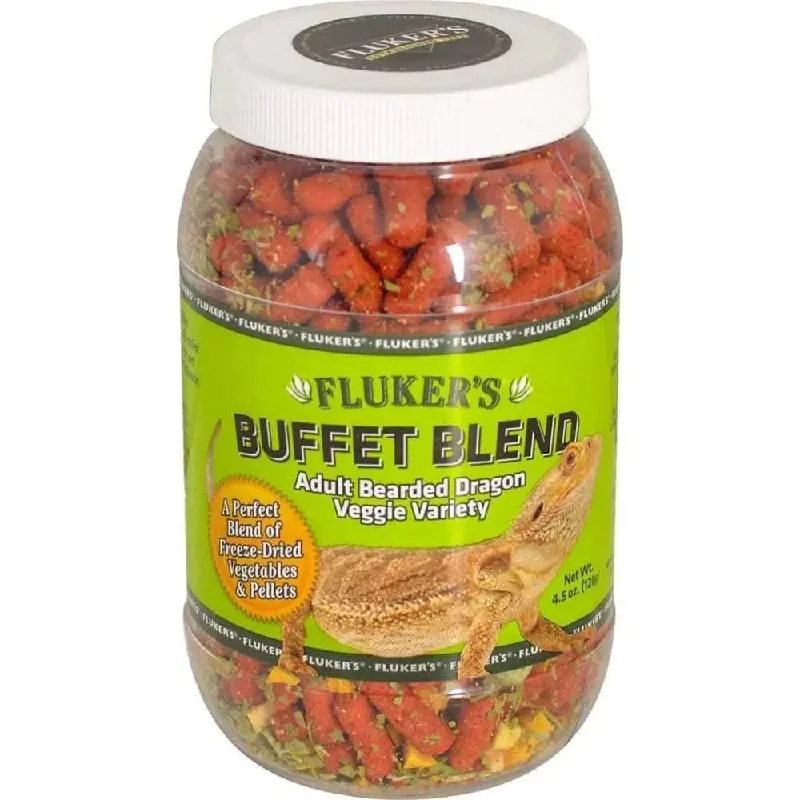  -Splash-proof food bowl AND Anti-choking slow food bowlFluker's Buffet Blend Adult Bearded Dragon Veggie Variety Freeze Dried Food