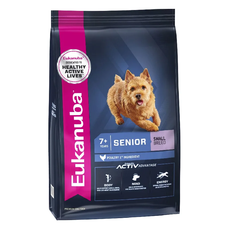  -High-fiber dog foodEukanuba Small Breed Senior Dry Dog Food