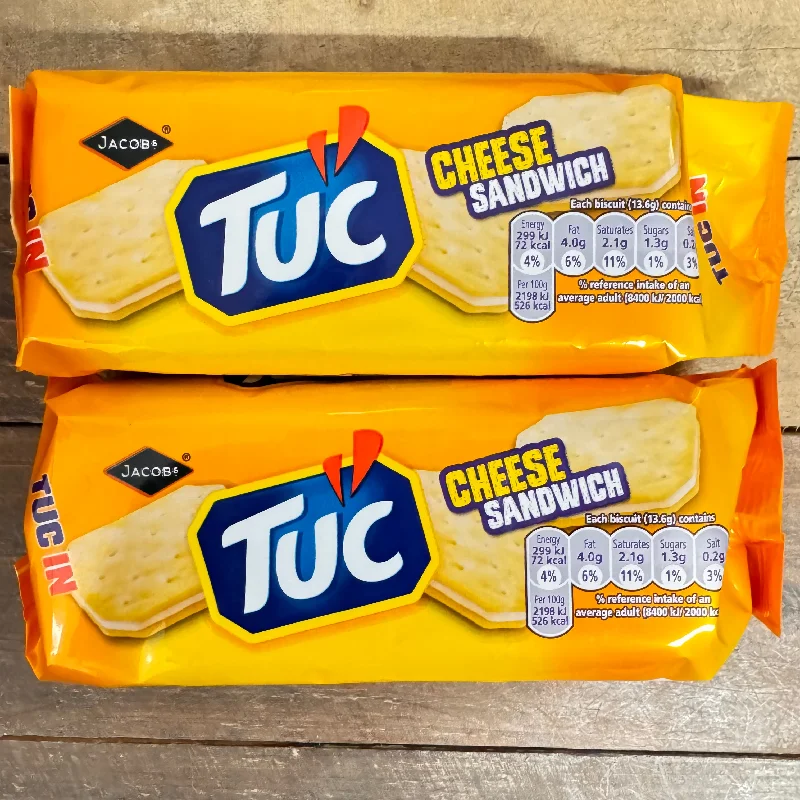 Pet Products2x Jacob's TUC Cheese Sandwich Snack Crackers Packs (2x150g)