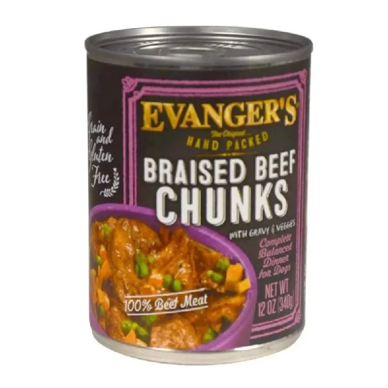 -Explosion-proof leash FOR LARGE dogsEvanger's Hand Packed Braised Beef Chunks with Gravy Canned Dog Food 12ea/12 oz -Explosion-proof leash FOR LARGE dogsEvanger's Hand Packed Braised Beef Chunks with Gravy Canned Dog Food 12ea/12 oz