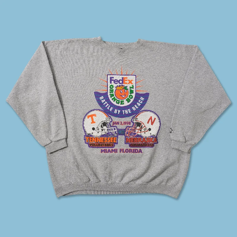 ---1998 Starter Orange Bowl Miami Sweater XLarge