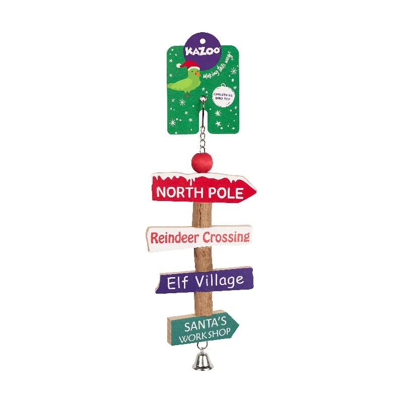 - ​​Pet toys under    yuanChristmas Village Signpost Bird Toy