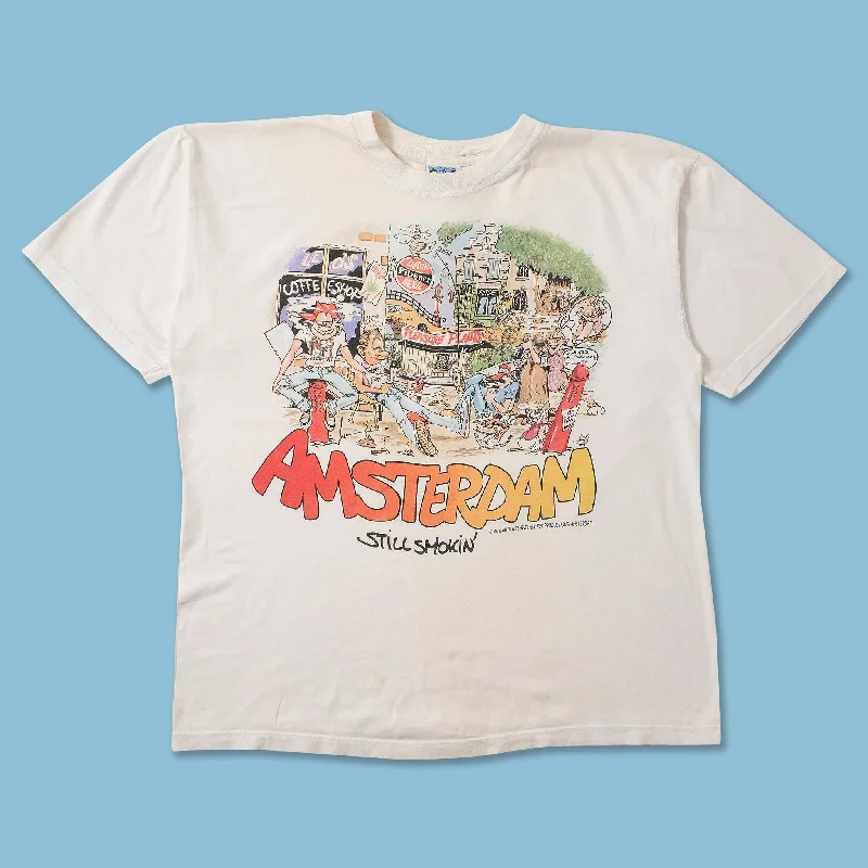 ---Vintage Amsterdam Smoking T-Shirt XLarge
