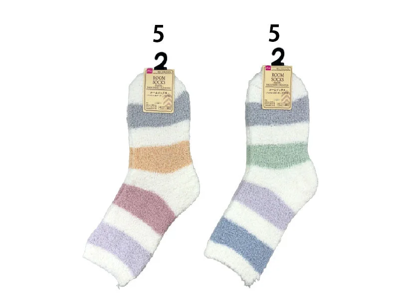Pet ProductsRoom Socks - Pastel - Thick Stripes - Gradation -