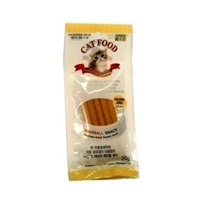    - Natural ingredient cat food  Bow Wow Salmon Hairball Snack Cat Treat