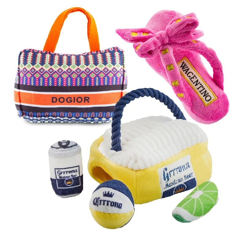- Wooden pet toy recommendationsBeach Chic Dog Toy Bundle